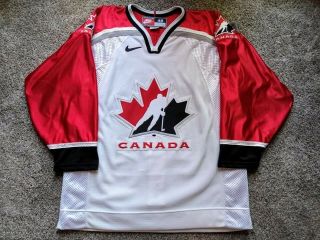 Authentic Team Canada Hockey Jersey 1998 Nagano Olympics Sz 48 Nike
