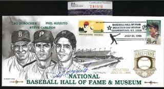 Phil Rizzuto (d.  2007) Yankees Hof Signed Large Hall Of Fame Cachet Fdc Cover - Jsa