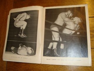 Tri - State Wrestling Program - Champion Bruno Sammartino Cover 1960 ' s 1 autograph 3
