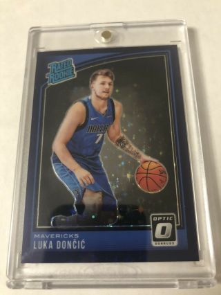 2018 - 19 Optic Luka Doncic 1/13 Purple Stars Prizm Rc Fotl First One Made 