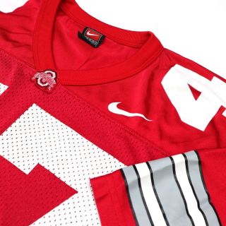 Nike Team Ohio State Buckeyes 47 Mens Size L OSU Football Red Home jersey 3