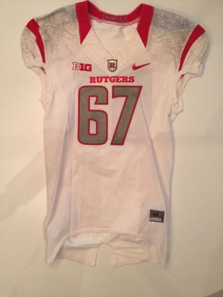 Nike Rutgers Football Game Worn Jersey 2015 Big 10