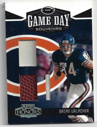 2005 Playoff Honors Brian Urlacher Dual Jersey/football Gused 2/25