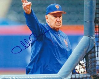 Signed 8x10 Phil Regan York Mets Autographed Photo -