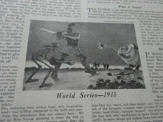 Oct 9,  1915 Colliers,  Baseball World Series,  Alexander,  Ty Cobb,  Tris Speaker 5
