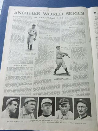 Oct 9,  1915 Colliers,  Baseball World Series,  Alexander,  Ty Cobb,  Tris Speaker 7