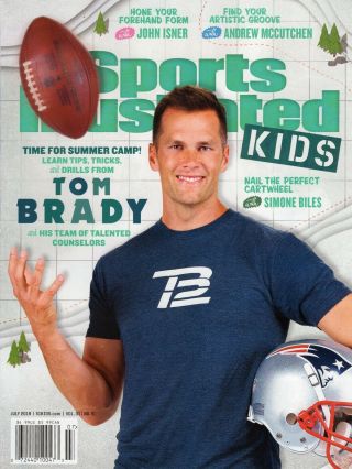 2019 Sports Illustrated Kids Cover Clipping Featuring Tom Brady Patriots