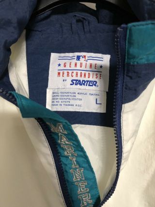 Starter Seattle Mariners Vintage Mid 90’s Jacket Size Lrg 2