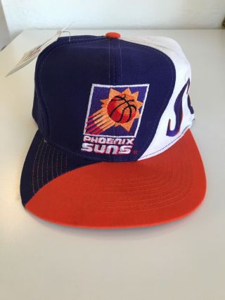 Vintage Phoenix Suns Snapback Hat Oldstock With Tags