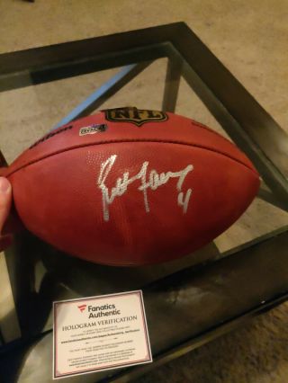 Brett Favre Autographed Nfl Game Ball " The Duke " Green Bay Packers Hof