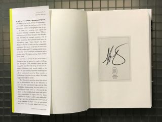 Maria Sharapova Signed Unstoppable Hardcover Book Autographed Auto Tennis