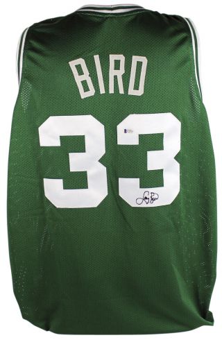 Celtics Larry Bird Authentic Signed Green Jersey Autographed Bas Or Psa