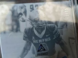 2018 Luminance Anthony Miller Rookie Auto /75 Chicago Bears Autograph 2