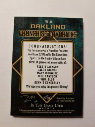2019 Leaf In The Game Oakland /4 3