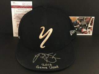 Nick Solak York Yankees Signed 2016 Game Hat Cap Jsa Witness E