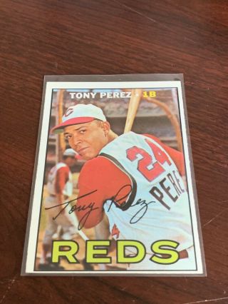 1967 Topps Tony Perez 476 Reds Hofer Ex - Mt Or Better