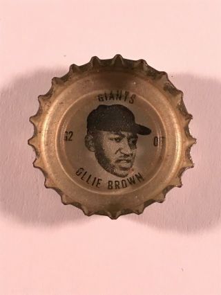 Ollie Brown 1967 - 1968 Sprite Coca Cola Bottle Cap