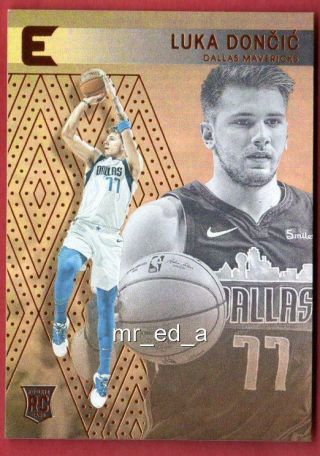 Luka Doncic Bronze Essentials Rookie 2018 - 19 Panini Chronicles 214 Rc Exclusive
