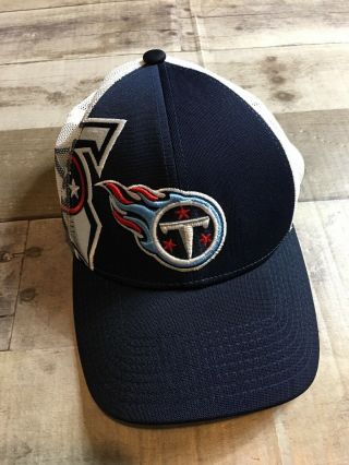 Tennessee Titans White And Blue Nfl Era Side Line Hat Small Medium Fit