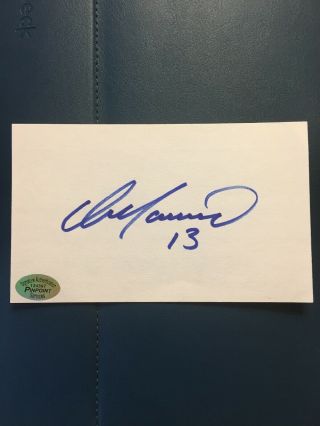 Dan Marino,  Signed Blank White Postcard 3 " X 5 " With,  Autographed