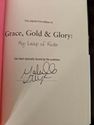 Book Gabrielle Gabby Douglas Signed Autographed Grace Gold And Glory 1st Ed
