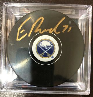 Evan Rodrigues 71 Autographed Signed Buffalo Sabres Hockey Puck