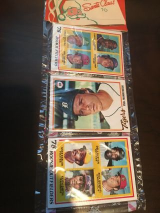 1978 Topps Baseball Holiday Rack Pack Rookie Pitchers & Outfielders