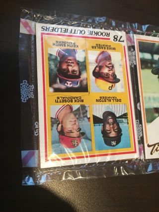 1978 TOPPS BASEBALL HOLIDAY RACK PACK ROOKIE PITCHERS & OUTFIELDERS 4