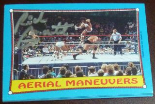 Rick Martel Signed 1987 Wwf Wwe Topps Card 61 Can - Am Connection Autograph Auto