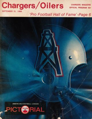 1968 Charges/oilers Program