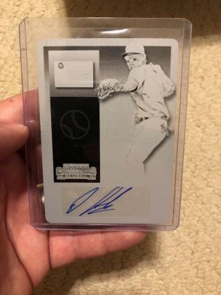 Orlando Arcia 2015 Panini Contenders Printing Plate Auto Rc 1/1 Brewers Awesome