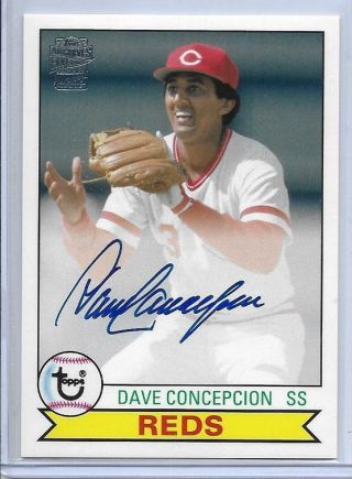 2013 Topps Archives Fan Favorites Dave Concepcion Autograph Cincinnati Reds
