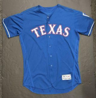 Mike Hauschild Game Used/Worn Majestic Texas Rangers MLB Jersey MLB Holo 2