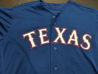 Mike Hauschild Game Used/Worn Majestic Texas Rangers MLB Jersey MLB Holo 3