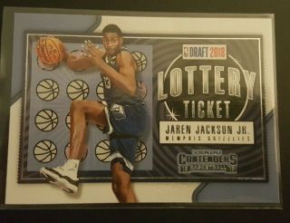 Jaren Jackson Jr.  2018 - 19 Contenders Lottery Ticket Rc Rookie Card Suns