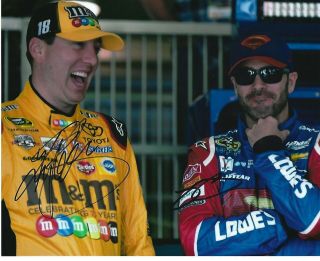 Kyle Busch And Jimmie Johnson Signed 8x10 Photo