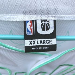 Rare Chicago Bulls Baseball Jersey Shirt size XXL Mens White Green Button Front 5