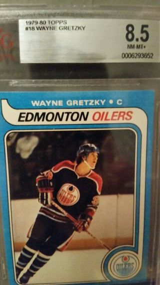1979 Topps Hockey Wayne Gretzky Rookie Rc 18 Bvg 8.  5 Nm - Mt,  Beckett