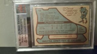 1979 Topps Hockey Wayne Gretzky ROOKIE RC 18 BVG 8.  5 NM - MT,  Beckett 2