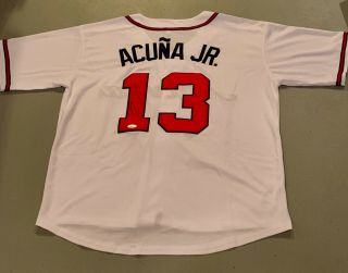 Ronald Acuna Jr.  Signed Atlanta Braves Jersey Jsa Authenticated