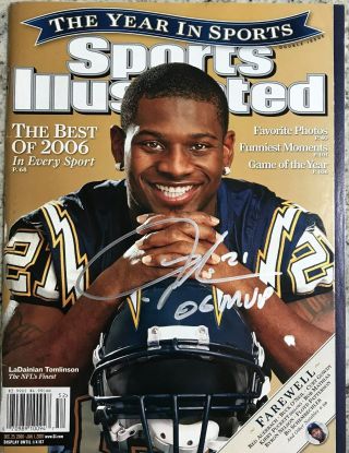 Ladainian Tomlinson Signed Auto San Diego Chargers Sports Illustrated Proof