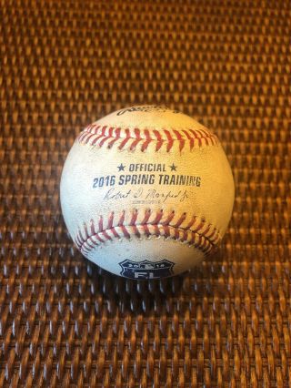 2016 Mlb Spring Training Game Baseball Rare