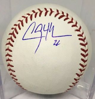 Clayton Kershaw Autograph Signed Omlb Baseball La Dodgers W/exact Proof {d}