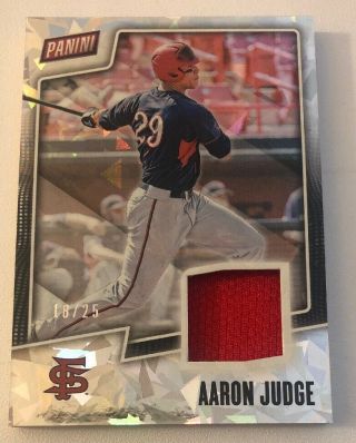 2019 Panini Fathers Day Aaron Judge Cracked Ice Jersey Relic Card 18/25