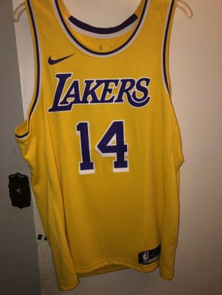 Brandon Ingram Los Angeles Lakers Nike Icon Edition Swingman Jersey Yellow Xl 52