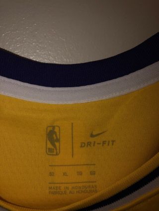Brandon Ingram Los Angeles Lakers Nike Icon Edition Swingman Jersey Yellow XL 52 3