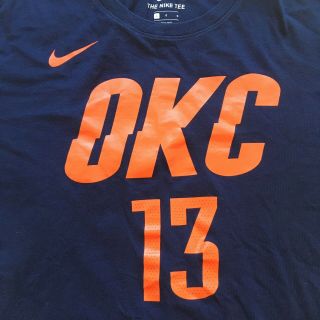 Nike OKlahoma City Thunder Paul George 13 Short Sleeve Jersey Shirt Size Large 5