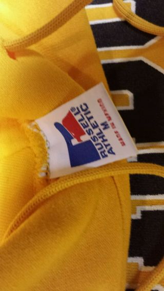 Purdue University Boilermakers Russell Athletic Hoody Sweatshirt Size M Yellow 4