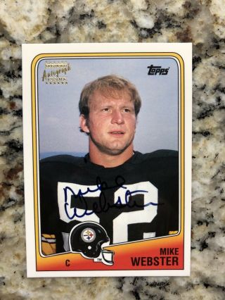 Mike Webster 1997 Topps Sp Autograph Card