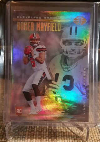 2018 Panini Illusions Football Baker Mayfield Cleveland Browns Rookie Card 2